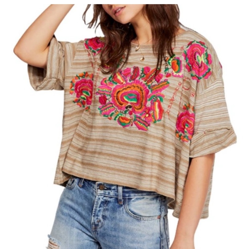 Free People Catalunya Embroidered
Top small